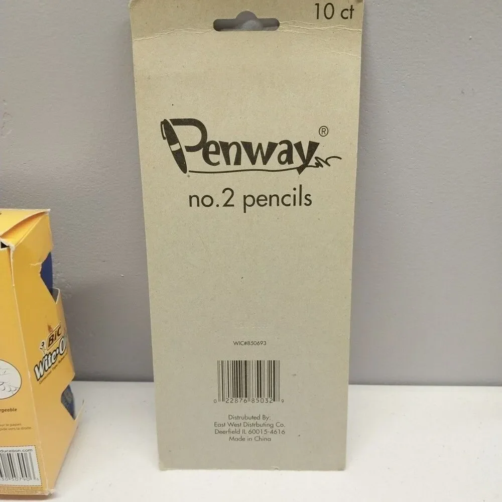 BIC Wite Out EZ Correct Correction Tape Lot Of 8 + 10 Pack Penway No 2 Pencils